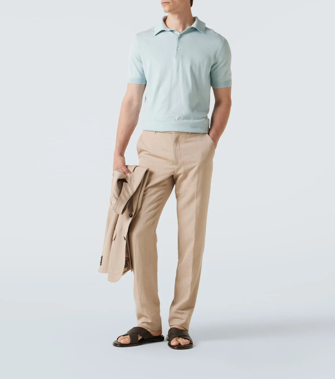 Zegna - صنادل جلدية