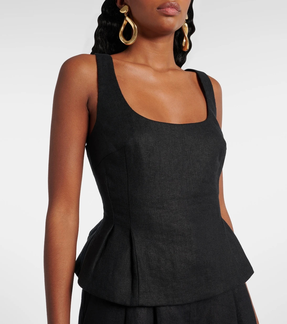 Posse - Rosalie peplum linen top