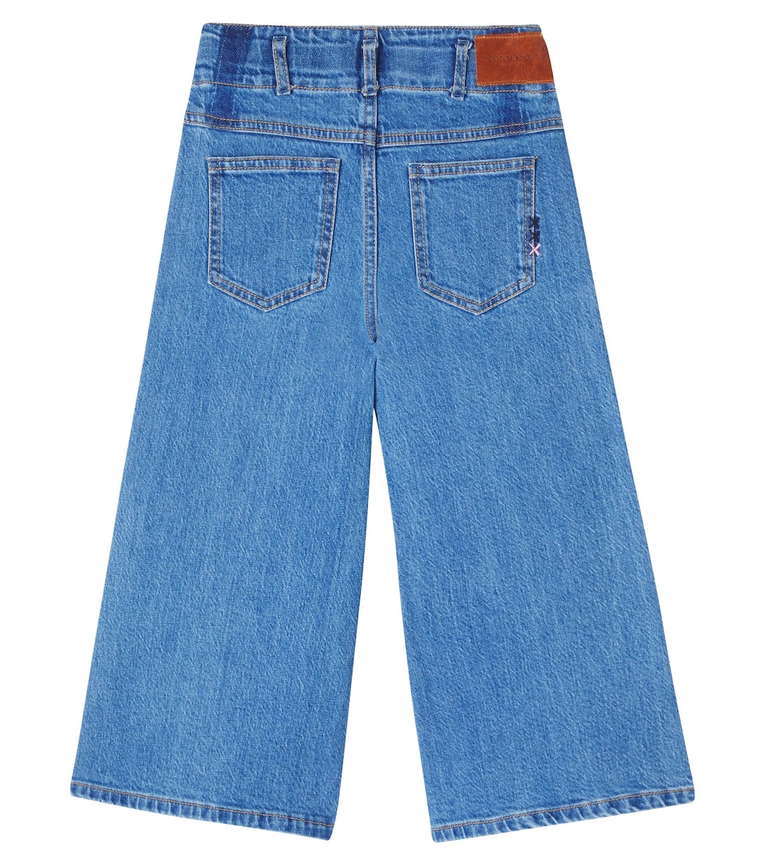 Scotch & Soda Kids - Wave wide-leg jeans