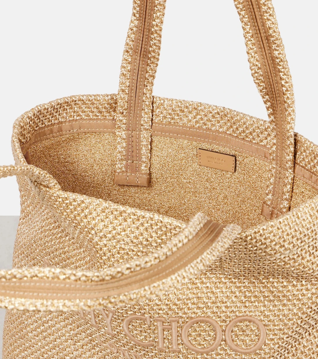 Jimmy Choo - Beach Medium embroidered tote bag