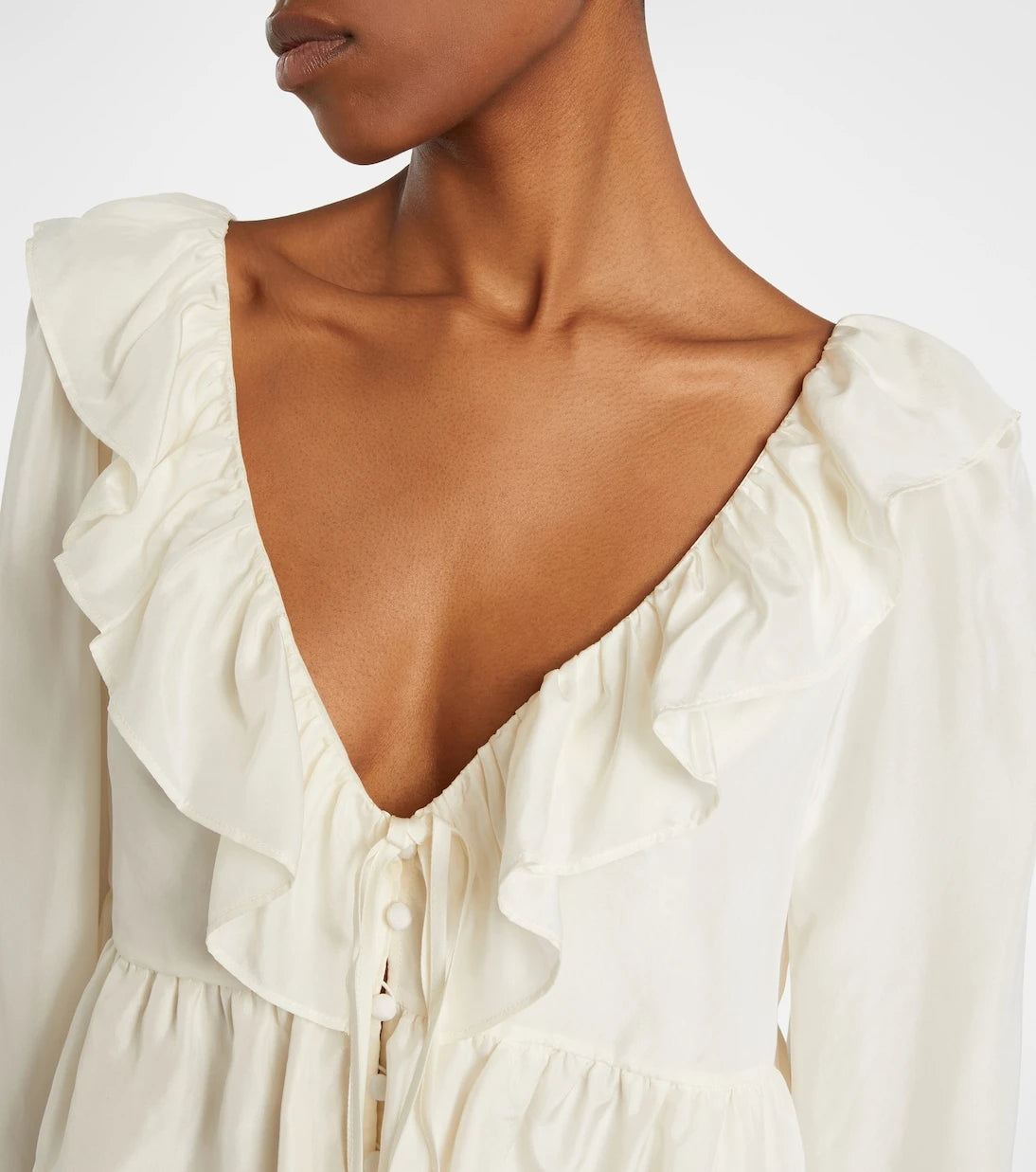 Dorothee Schumacher - Ruffled silk shirt