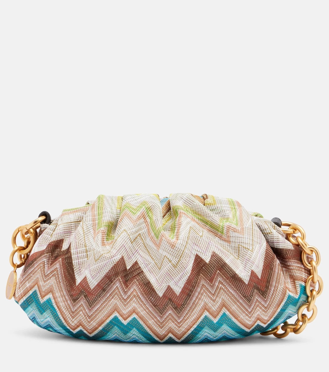 Missoni - Zigzag Small leather-trimmed shoulder bag