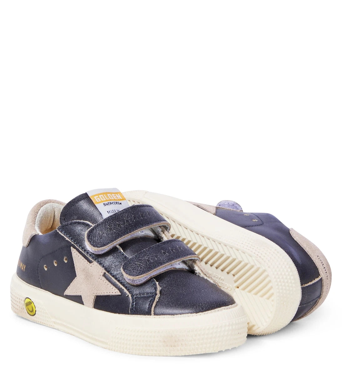 Golden Goose Kids - May School leather sneakers