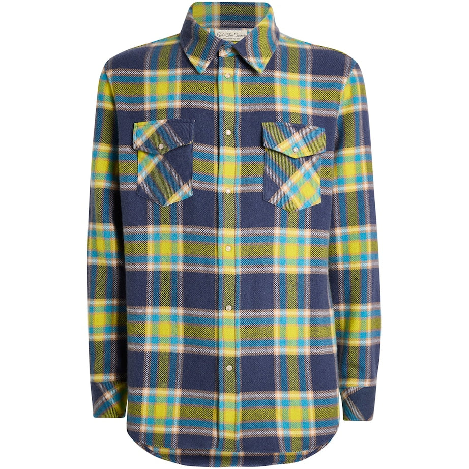 Cashmere Plaid Shirt ROSE QUARTZ