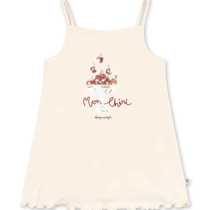 Konges Sløjd pamuk elbise FAMO STRAP DRESS GOTS
