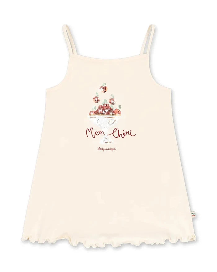 Konges Sløjd pamuk elbise FAMO STRAP DRESS GOTS