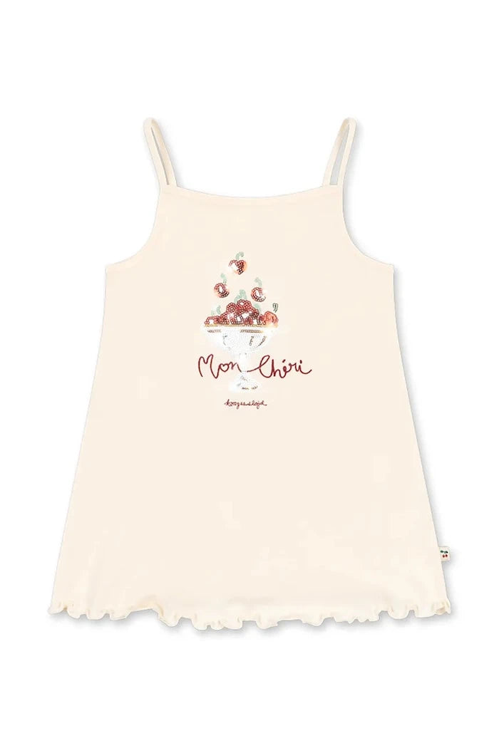 Konges Sløjd pamuk elbise FAMO STRAP DRESS GOTS