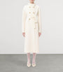 Valentino Ivory Wool-Cashmere Double-Breasted Overcoat