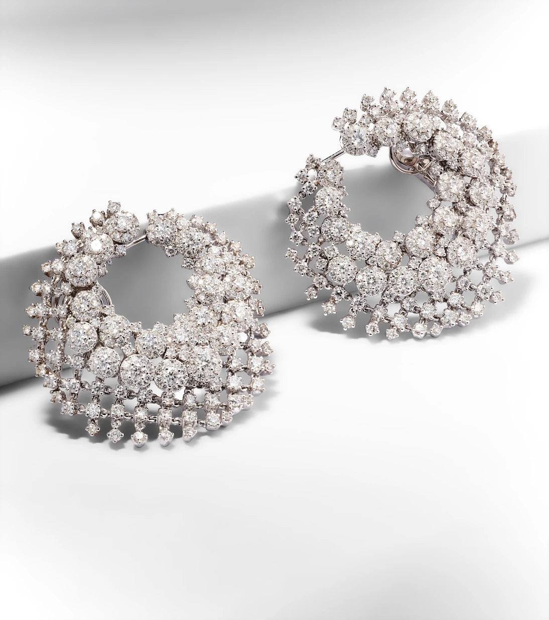 Yeprem - Y-Couture 18kt white gold earrings with diamonds