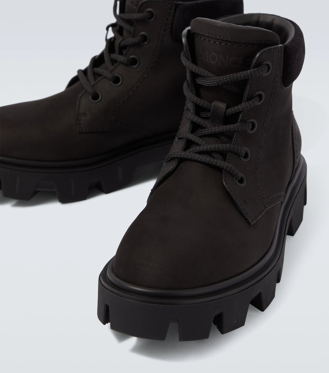 Moncler - Peak City leather ankle boots