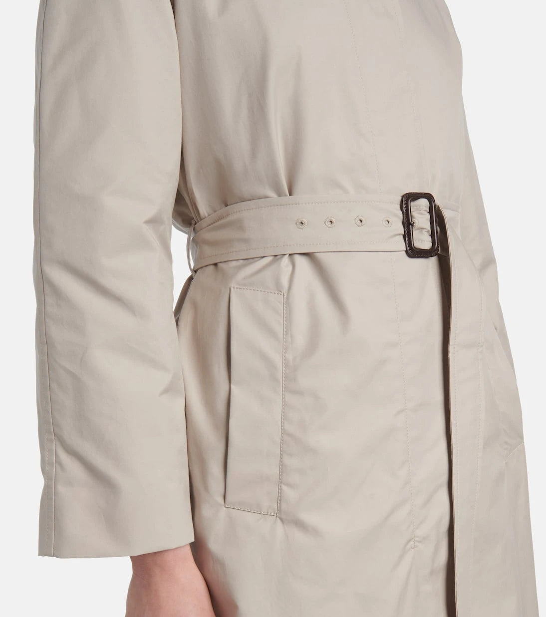 Max Mara - The Cube Orleans belted twill coat