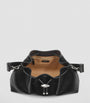 Jimmy Choo Black Medium Leather Cinch Bucket Bag