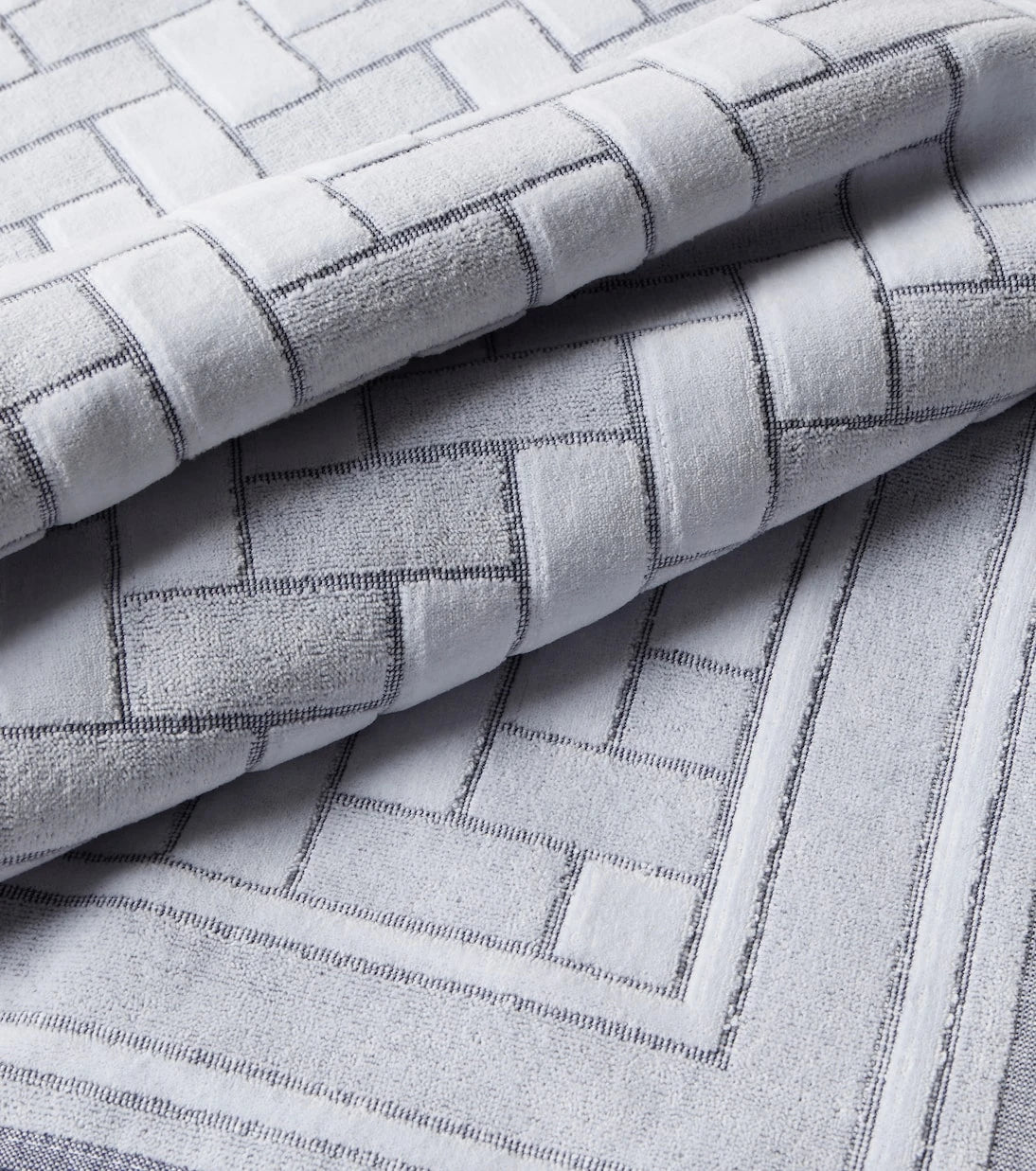 Brioni - Logo cotton terry beach towel
