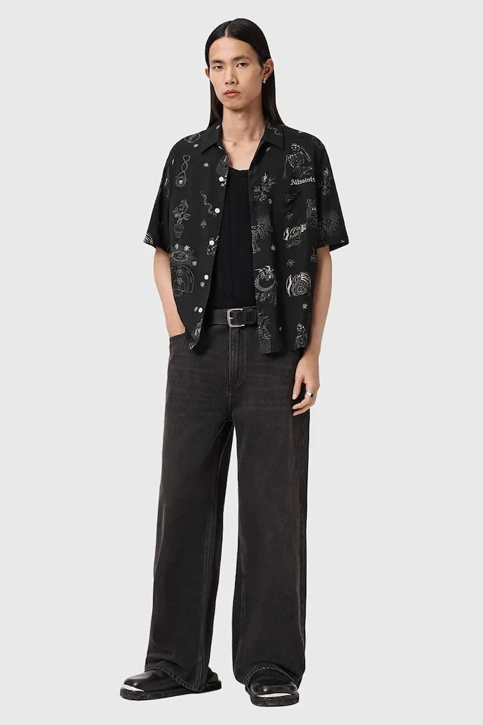 Риза с лен AllSaints TERRA
