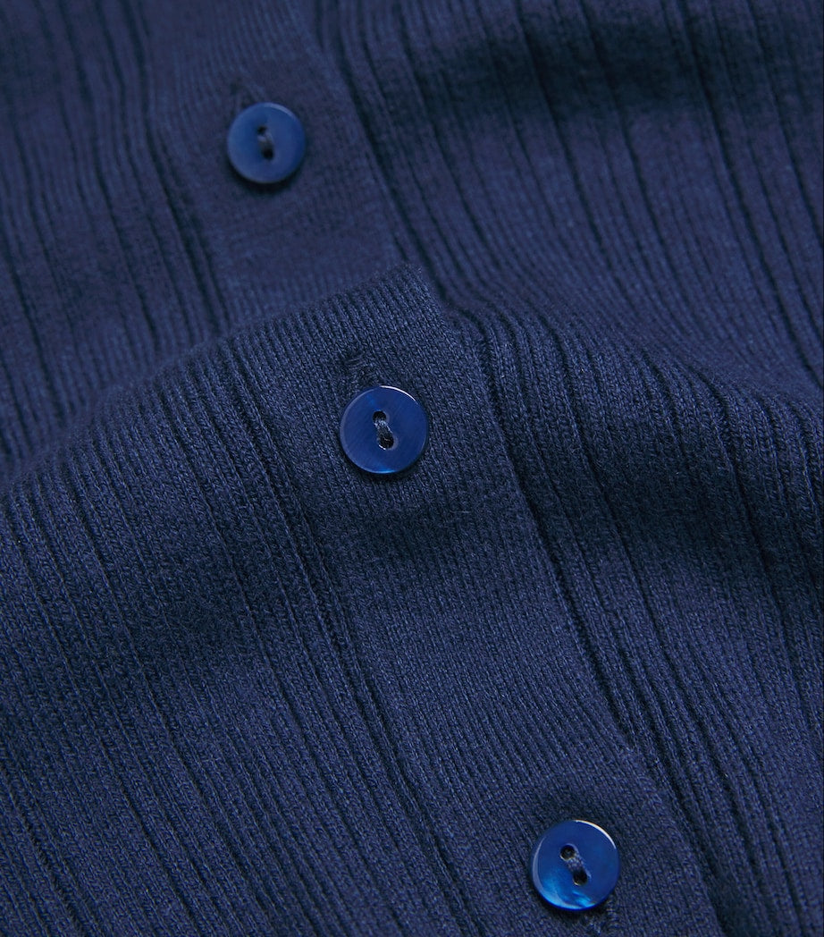 PAIGE Navy Ribbed Noellia Tank Top