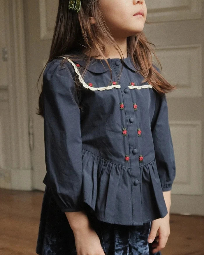 Konges Sløjd EMMY SHIRT GOTS Çocuk Pamuk Gömlek