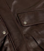 Rag & Bone Brown Leather Aria Bomber Jacket