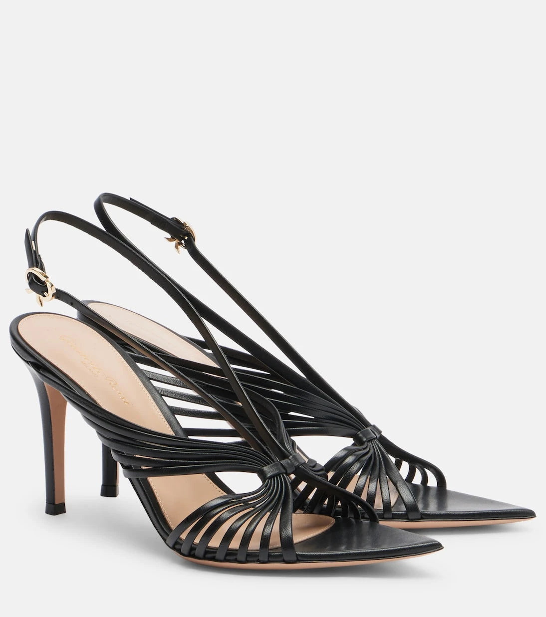 Gianvito Rossi - Leather slingback sandals