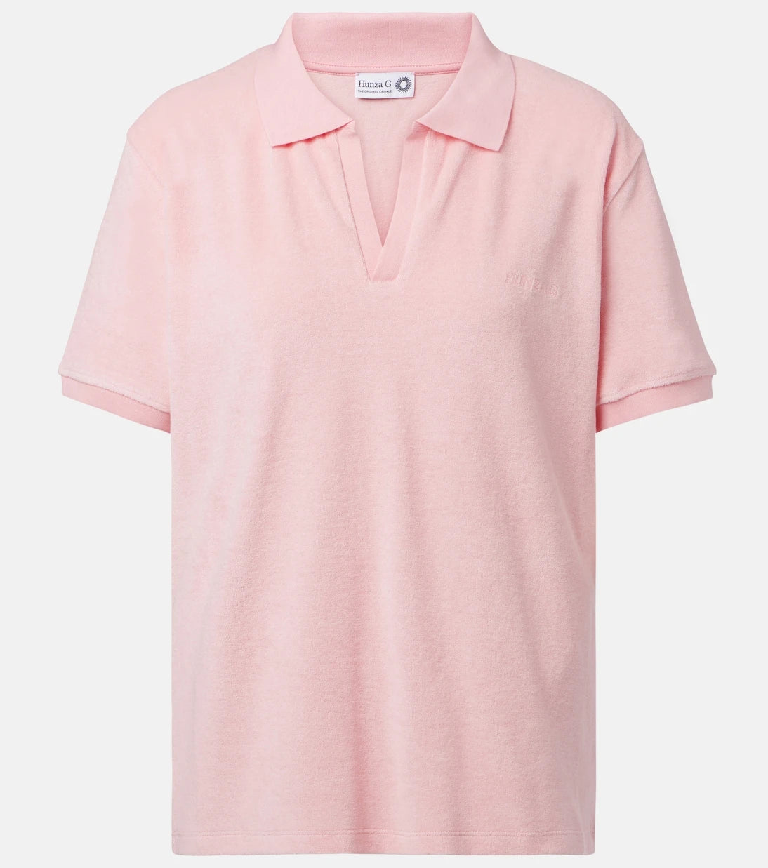 Hunza G - Cotton terry polo shirt