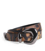 Christian Louboutin Red Bubble Calfskin Leopard Belt