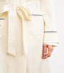Ivory Silk Satin Robe