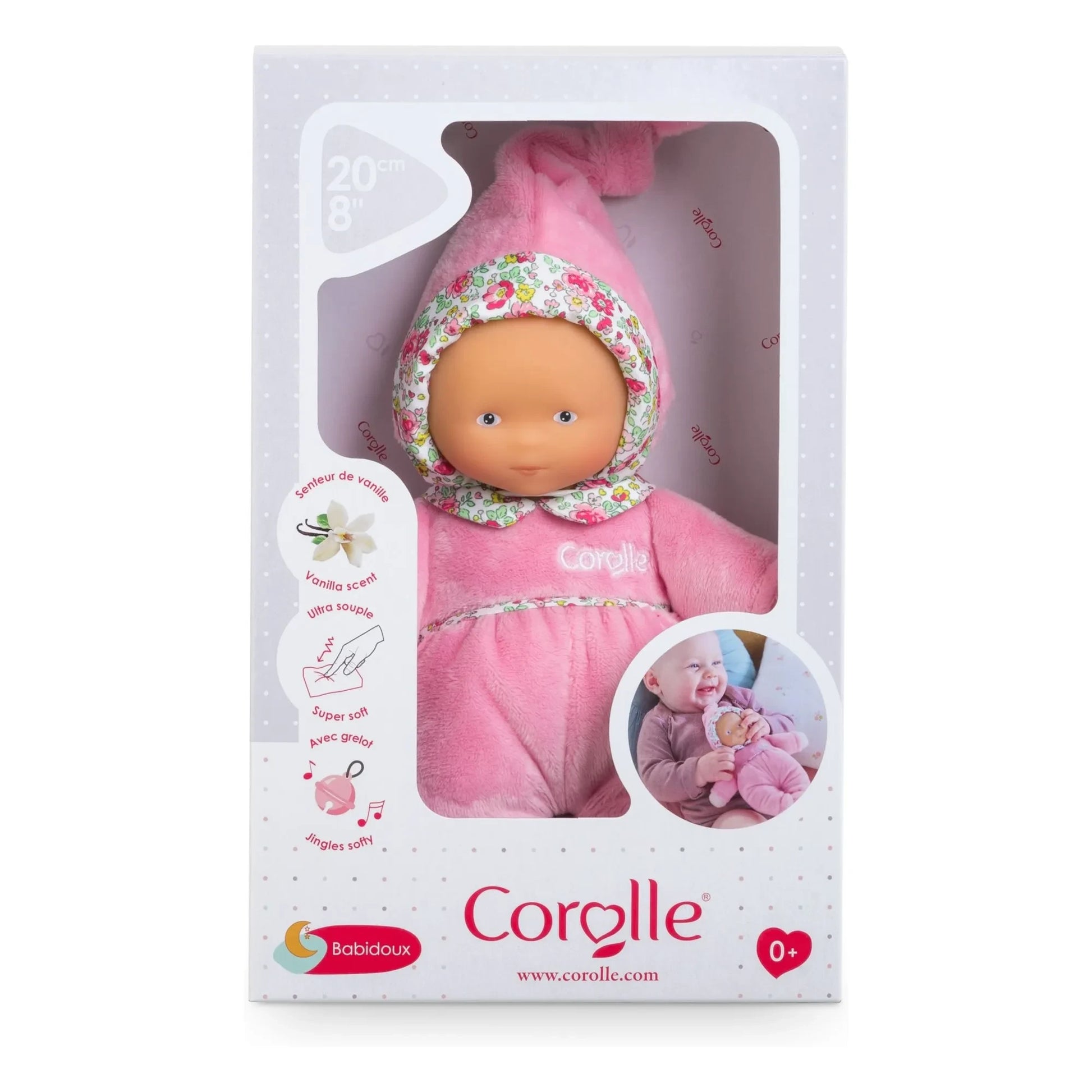 Corolle - Babidoux - Flowering garden cuddly toy | Pink