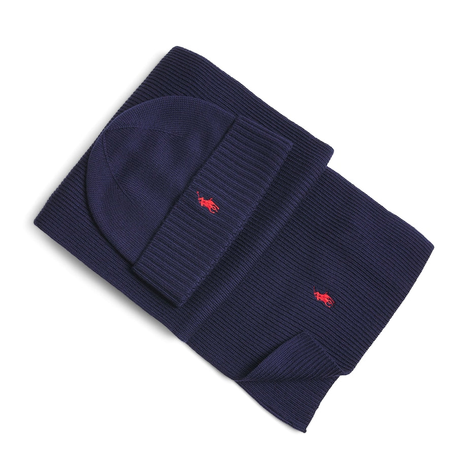 Polo Ralph Lauren Wool Scarf and Beanie Gift Box