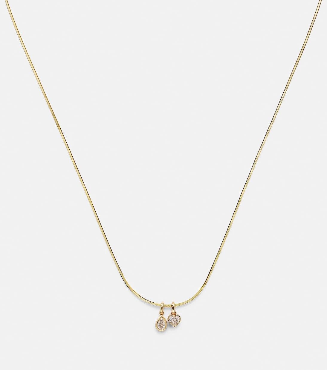 Roxanne First - 14kt gold pendant necklace with diamonds