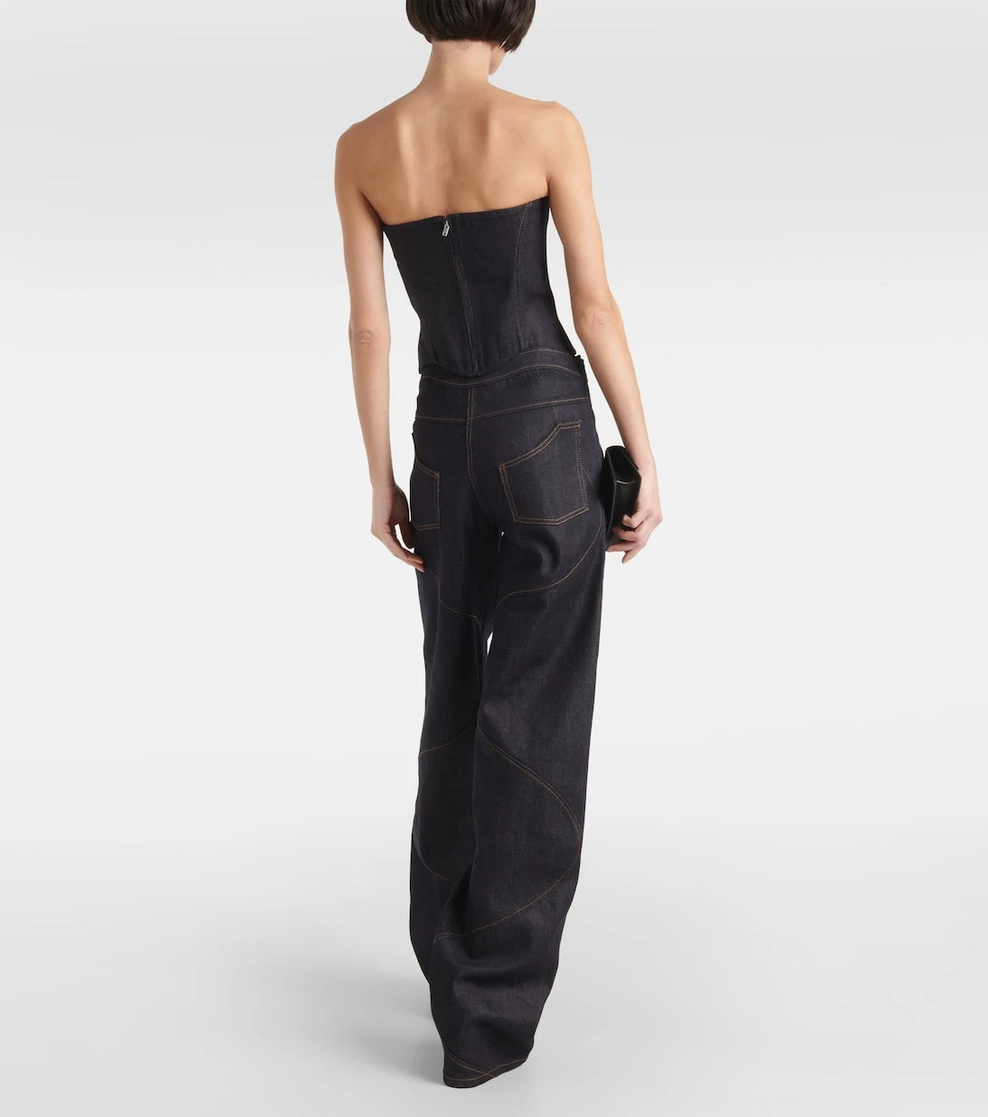 Aya Muse - Hyn denim bustier top