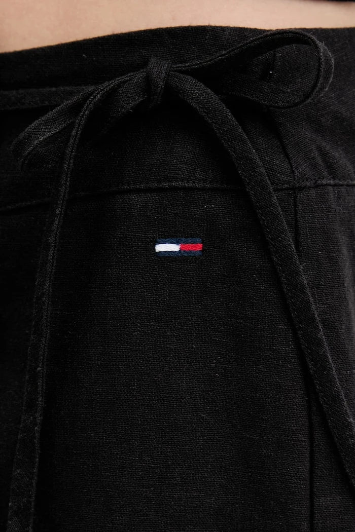 Tommy Jeans kadın keten şort etek