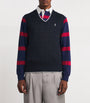 Polo Ralph Lauren Navy Cotton Cable Knit Sweater Vest