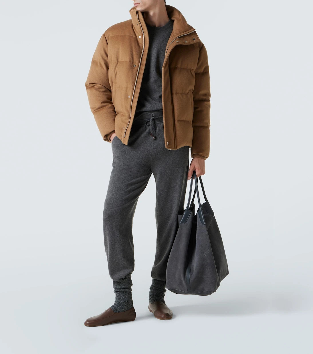 Loro Piana - حذاء لوفرز أنتون ووك الجلدي
