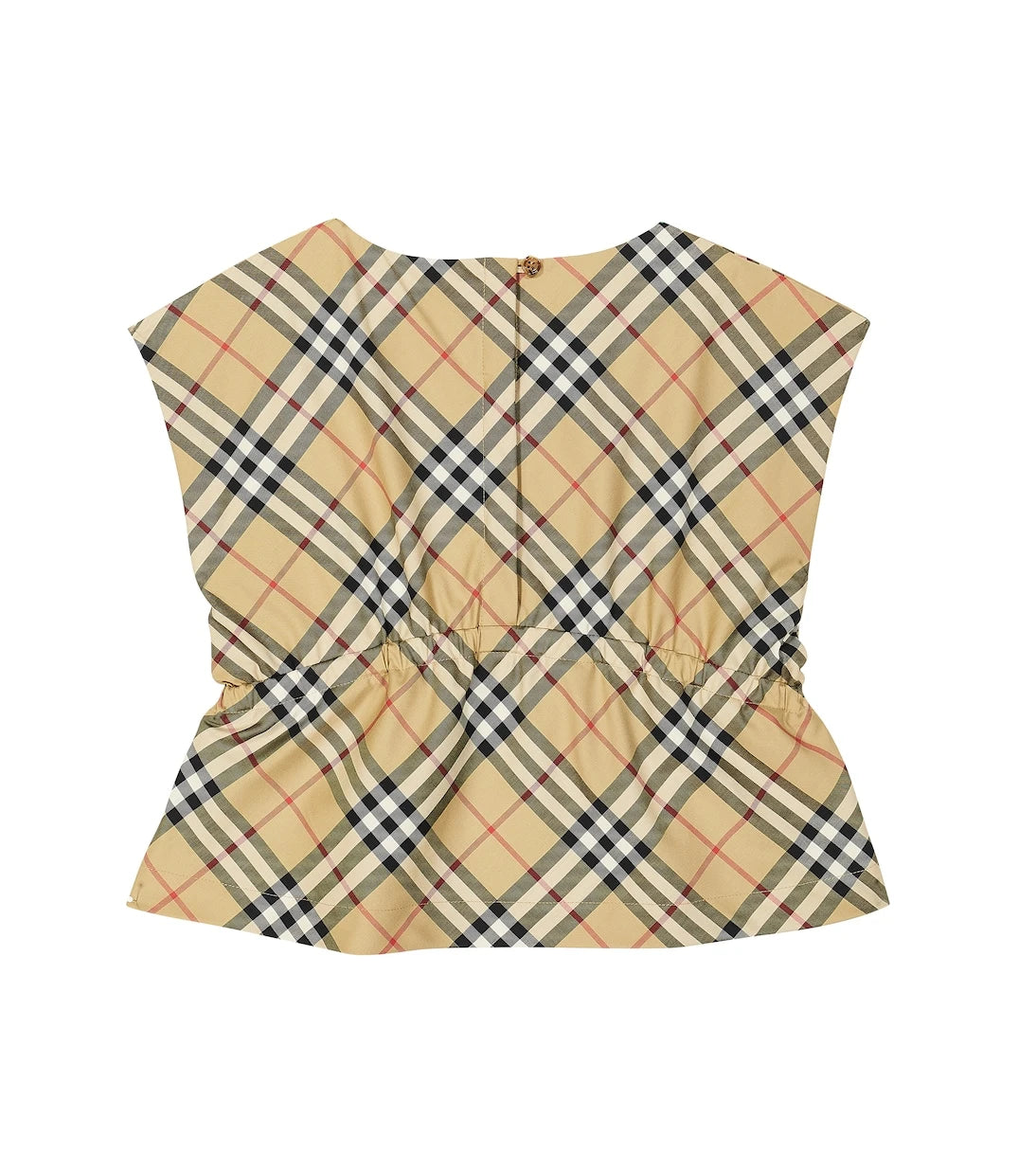 Burberry Kids - توب بربري كاروهات من مزيج القطن