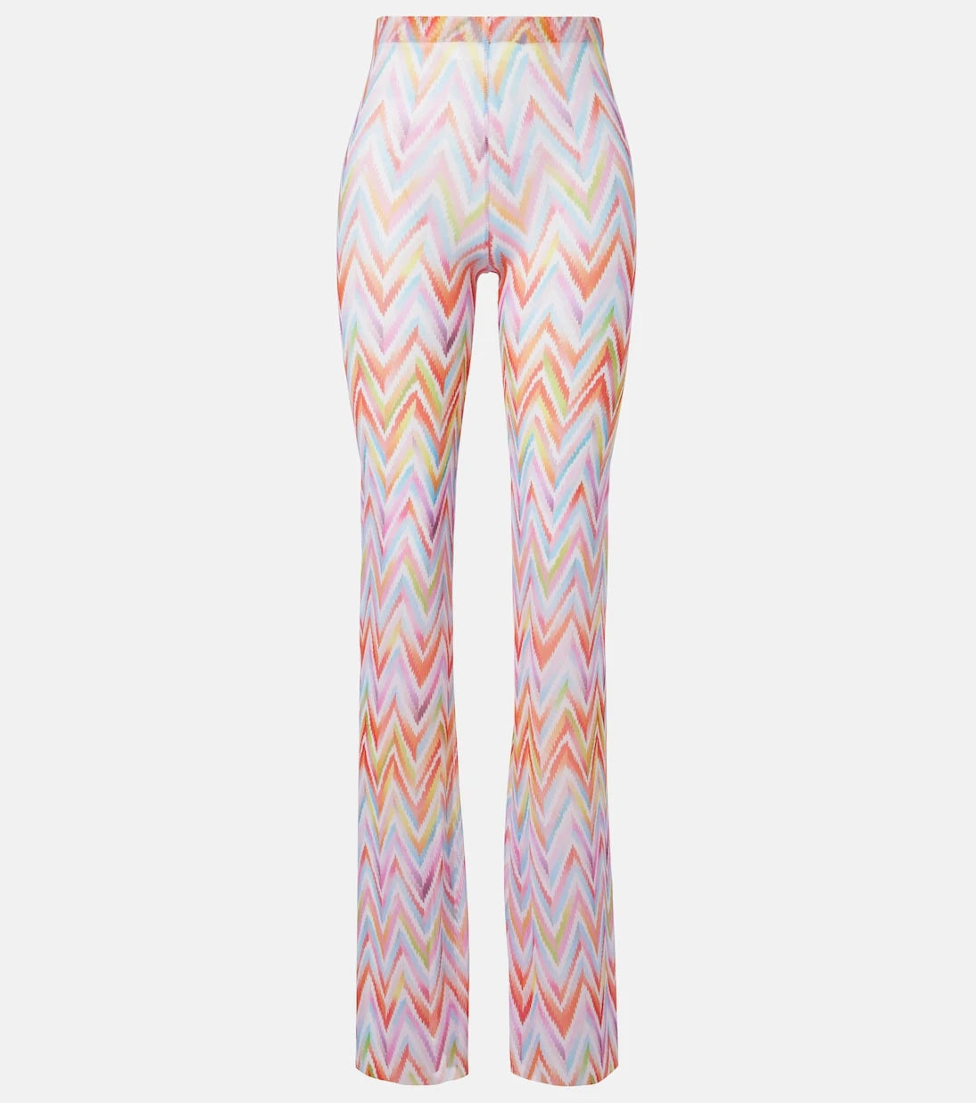 Missoni - Zigzag printed tulle straight pants