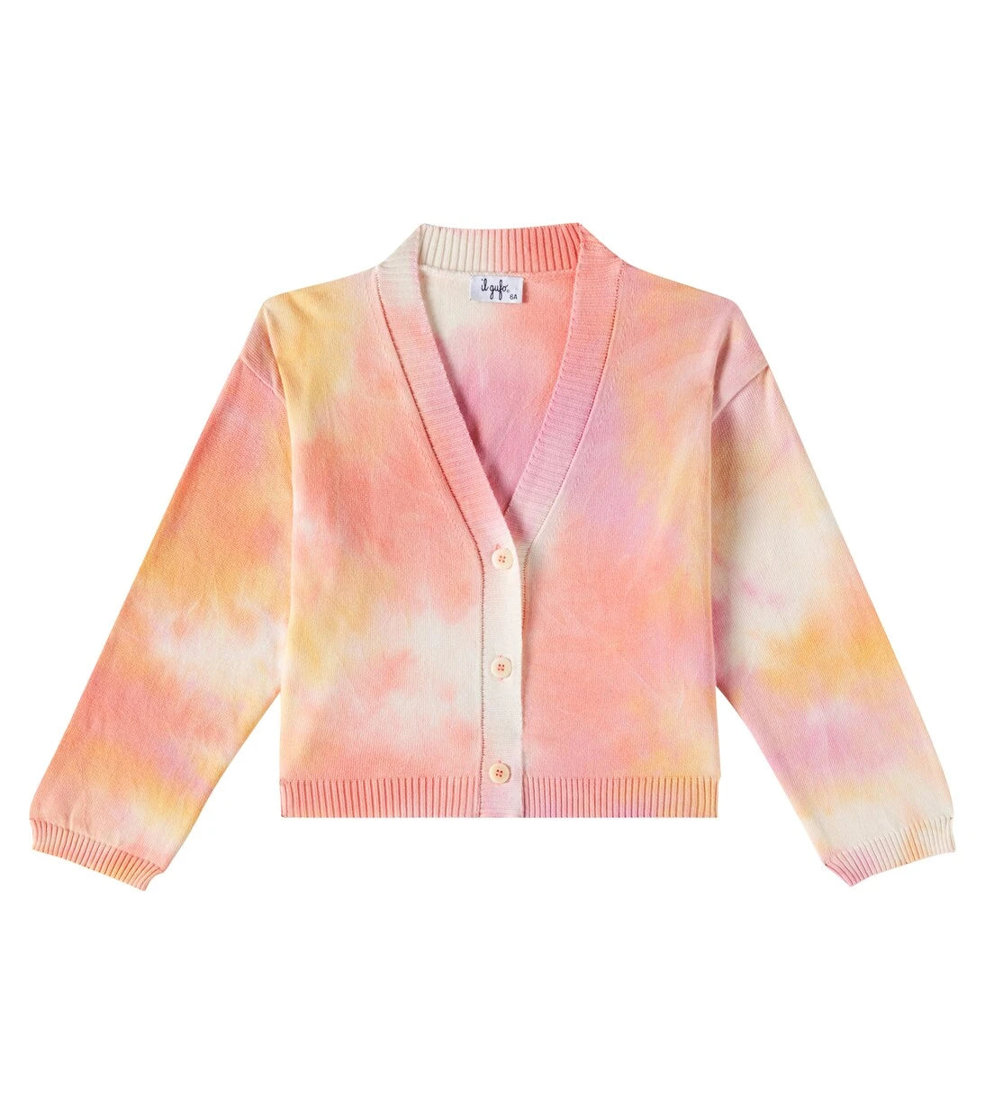Il Gufo - Tie-dye cotton cardigan