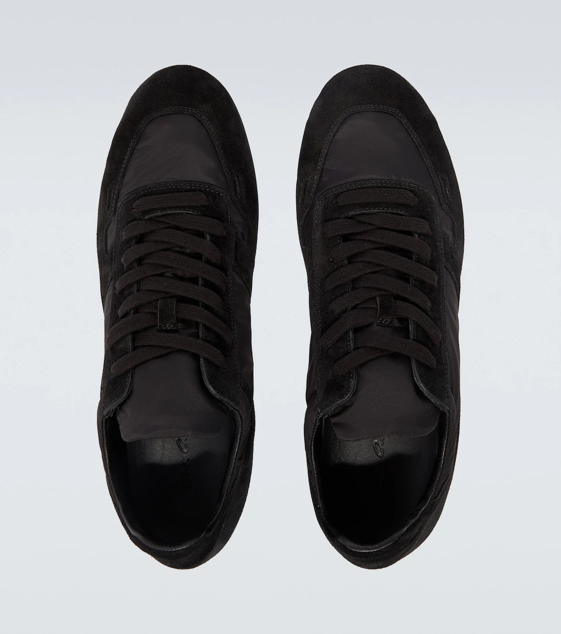 Rick Owens - Minimal Sneaks suede-trimmed sneakers