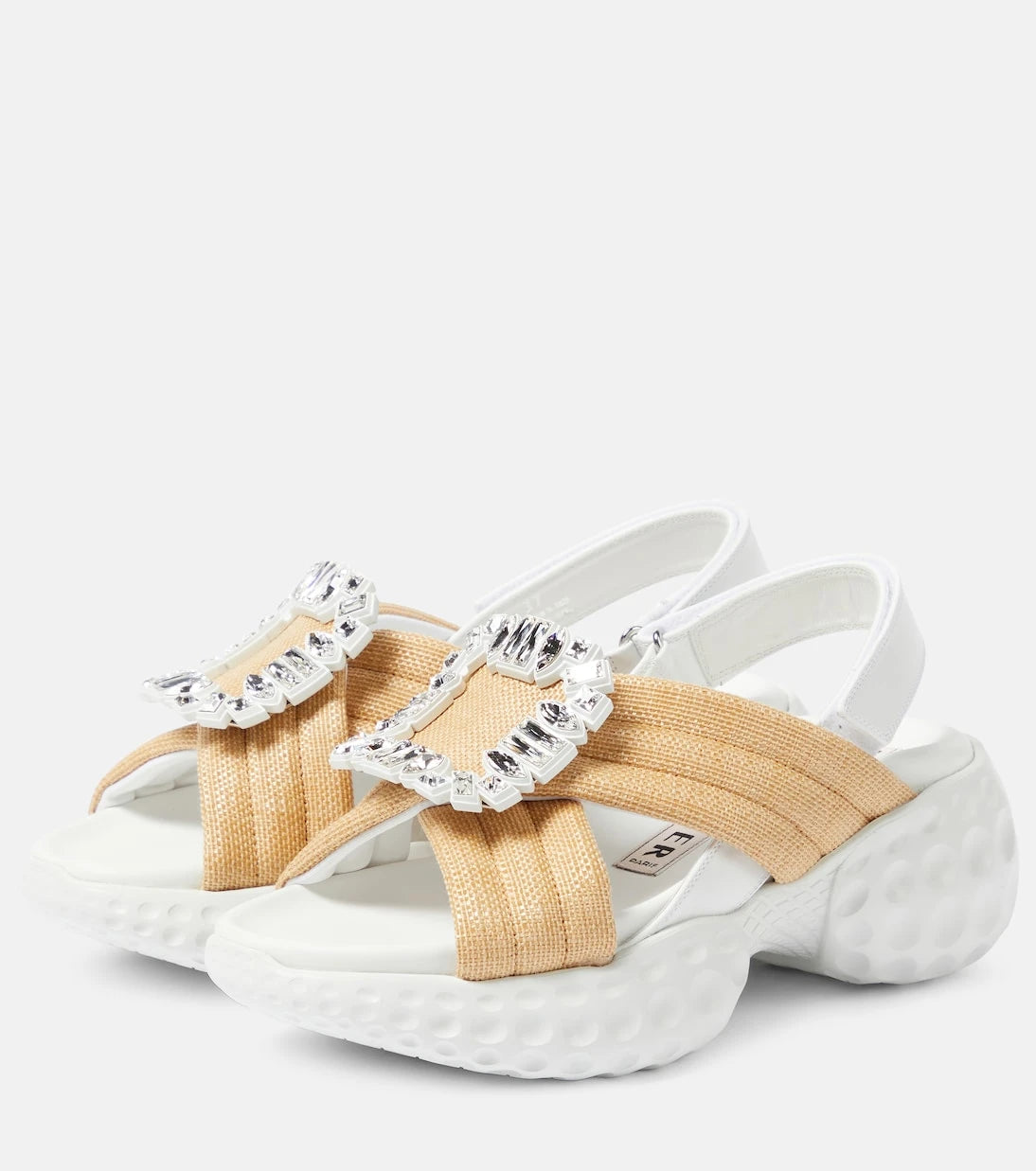 Roger Vivier - Viv' Run Light Strass Buckle sandals