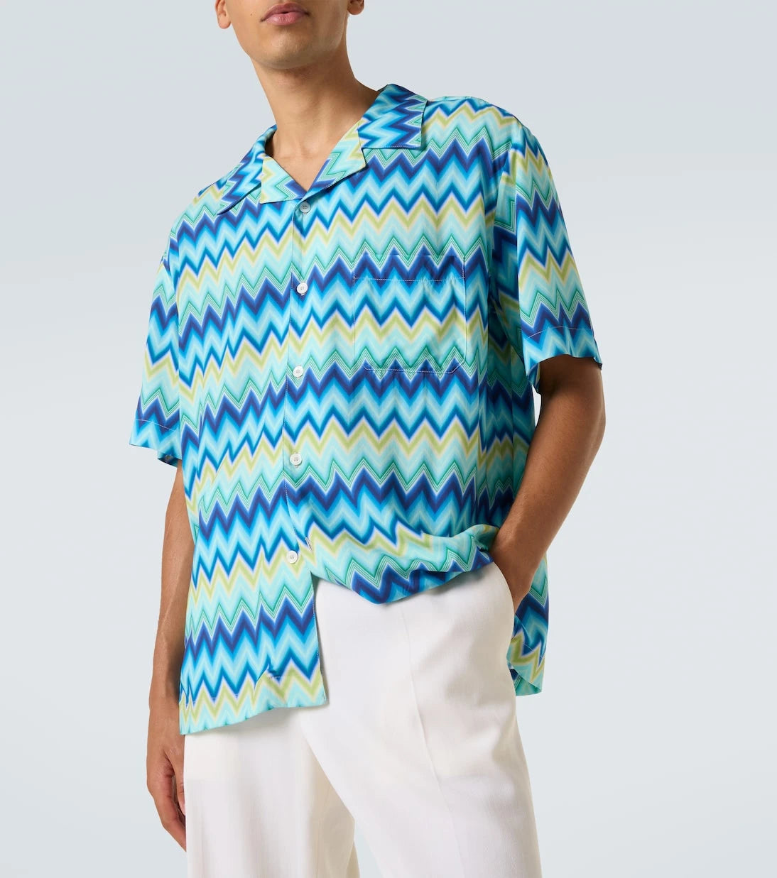 Missoni - Zigzag bowling shirt
