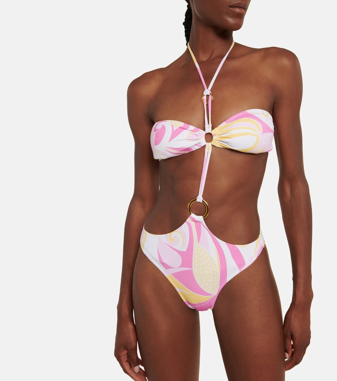 Alexandra Miro - Dorothea cutout halterneck swimsuit