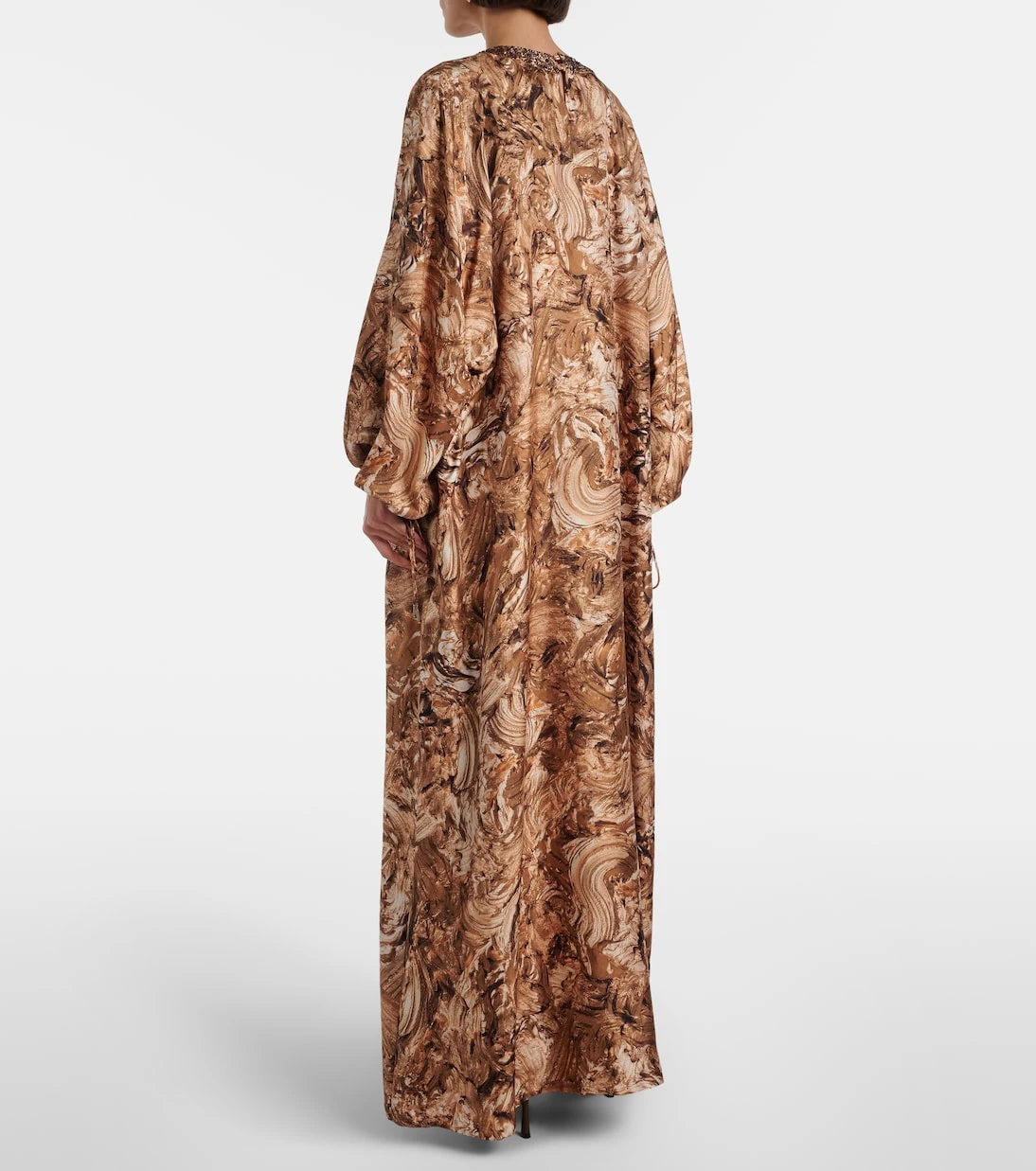 Max Mara - Maroso embellished silk maxi dress
