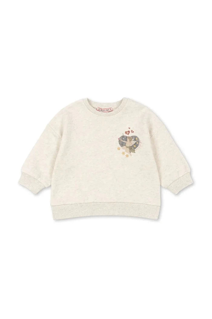 Çocuk pamuklu sweatshirt Konges Sløjd LOUPY LOU SWEAT SHIRT OCS