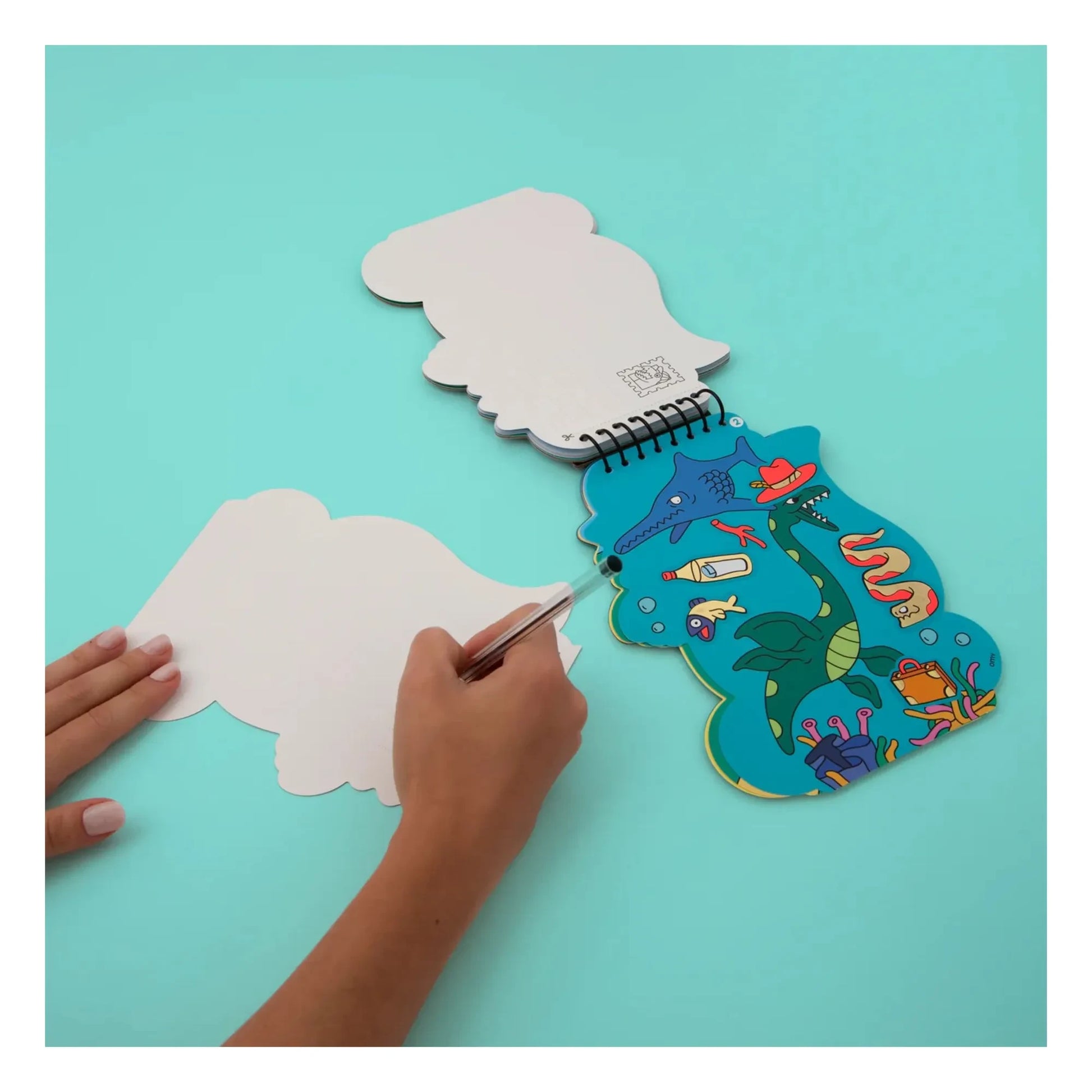 Omy - Dino sticker activity book