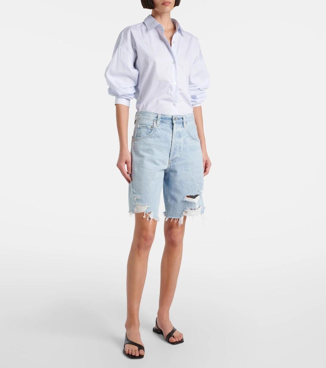 Citizens of Humanity - Ayla distressed denim shorts