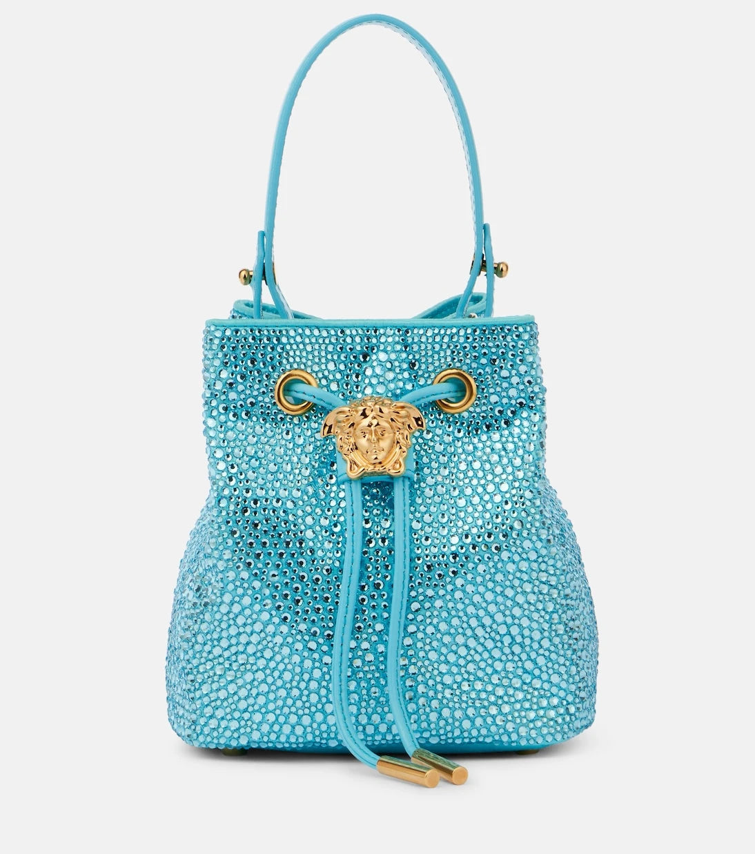 Versace - La Medusa Medium embellished bucket bag