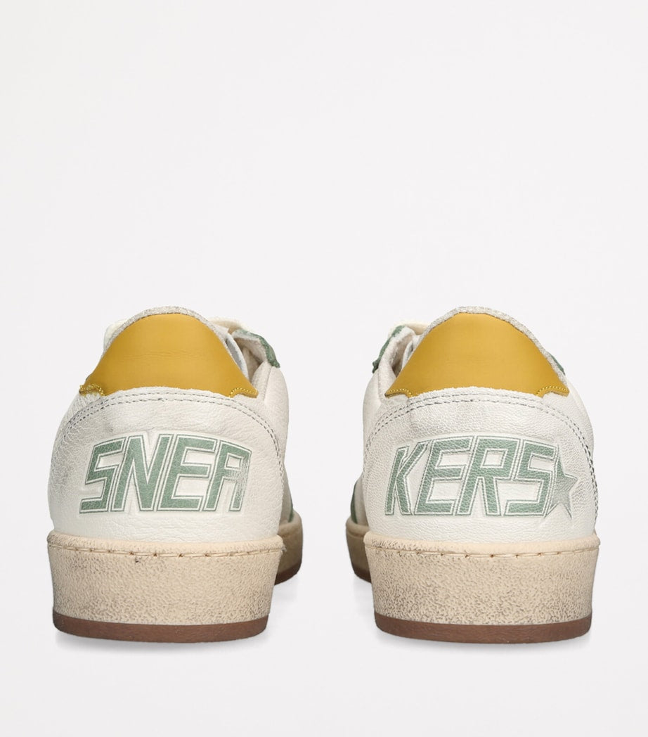 Green Leather Ballstar Sneakers