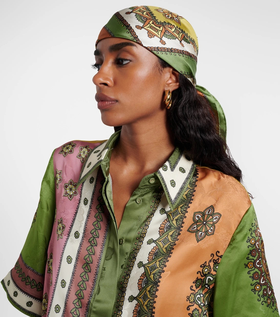 Alémais - Contina Tiles silk scarf