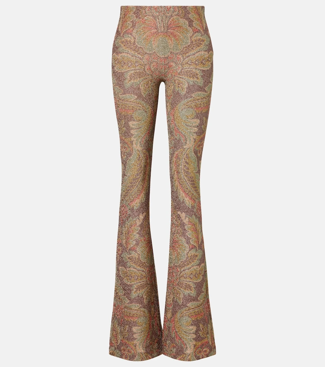 Etro - Printed jersey flared pants