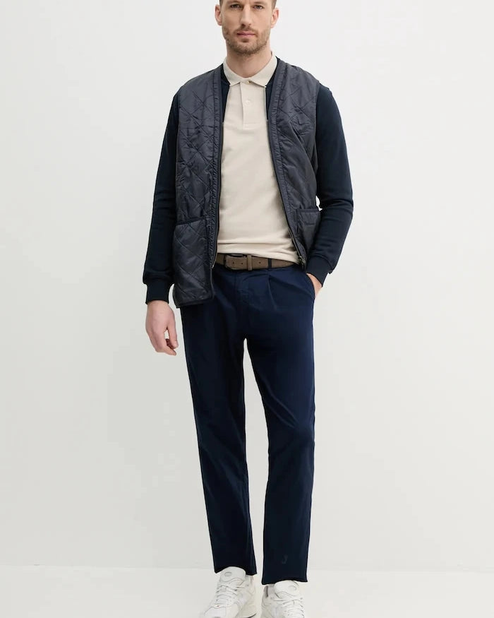 Barbour yakalı erkek pamuklu tişört ESSENTIALS