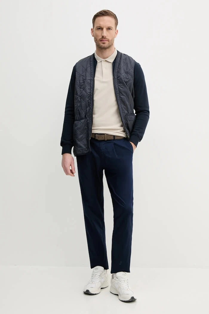 Barbour тениска с яка мъжка от памук ESSENTIALS