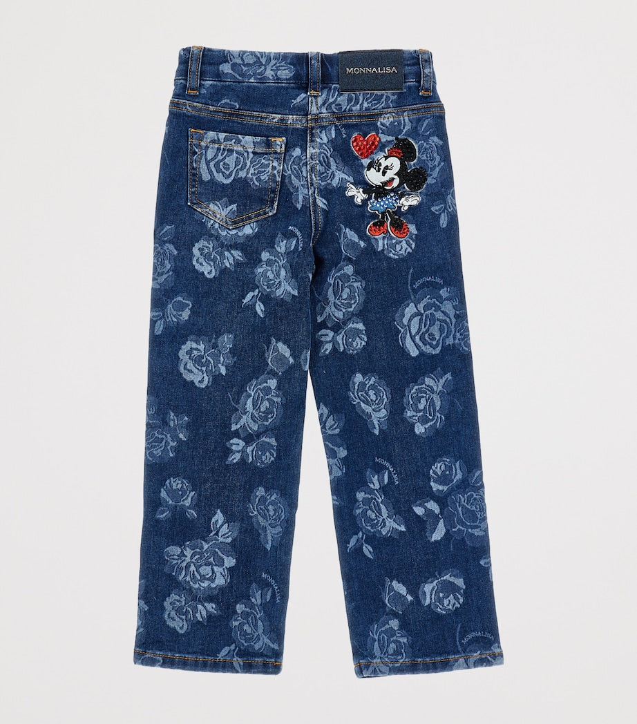 x Disney Minnie Mouse Rose Jeans (2-12 Years) DARK STONE DENIM